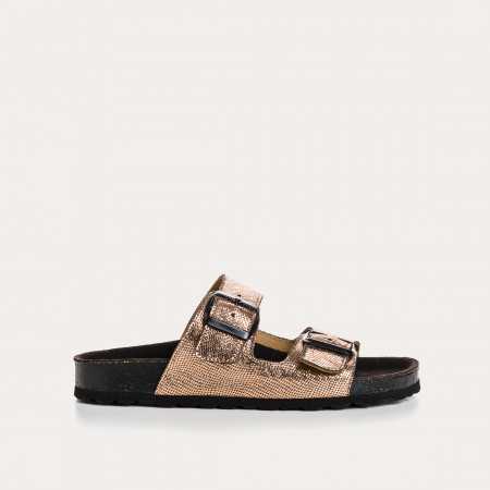 SANDALES NUBIA CUIR METALLISE