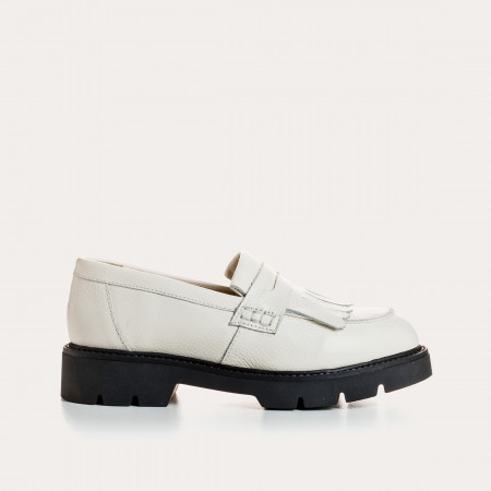 MOCASSINS OWEN CUIR GRAINE