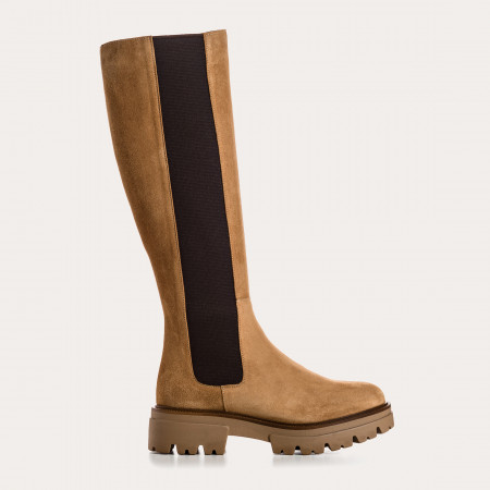 BOTTES DEXTER CUIR VELOURS