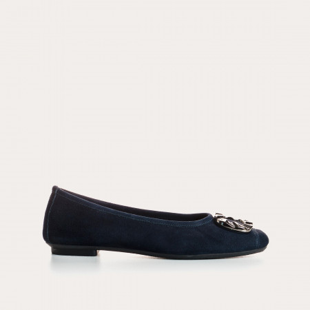 BALLERINES HELLIC CUIR VELOURS