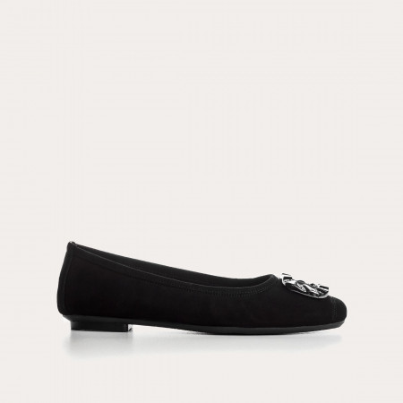 BALLERINES HELLIC CUIR VELOURS