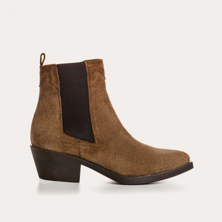 BOOTS ELIOTH CUIR VELOURS