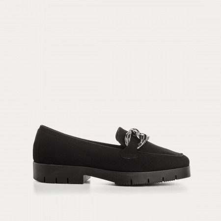 MOCASSINS MASHI CUIR VELOURS