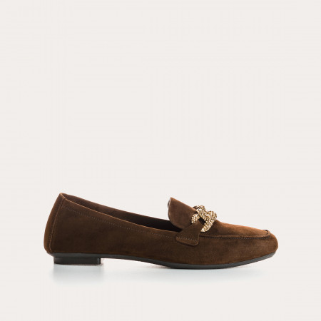 MOCASSINS HOLDING CUIR VELOURS