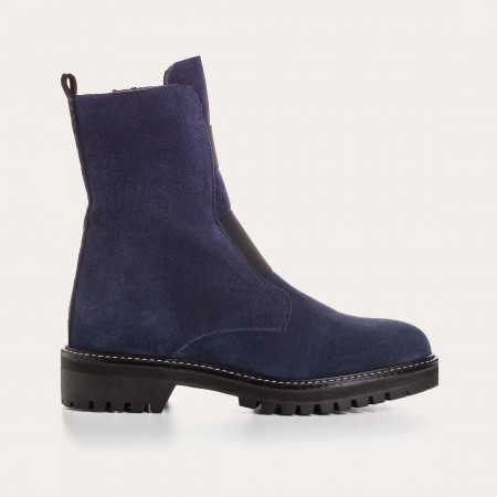 BOOTS DUSKY CUIR VELOURS