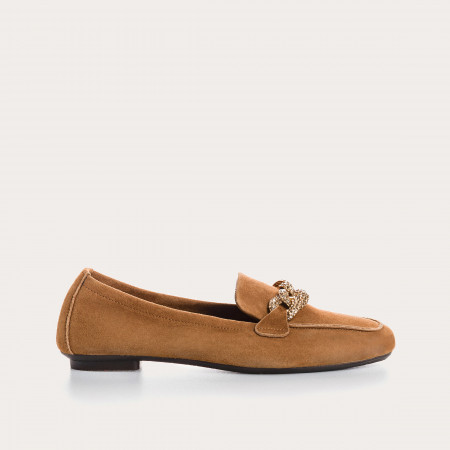 MOCASSINS HOLDING CUIR VELOURS