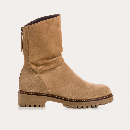 BOTTINES DUNK CUIR VELOURS