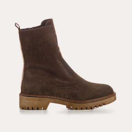 BOOTS DUSKY CUIR VELOURS