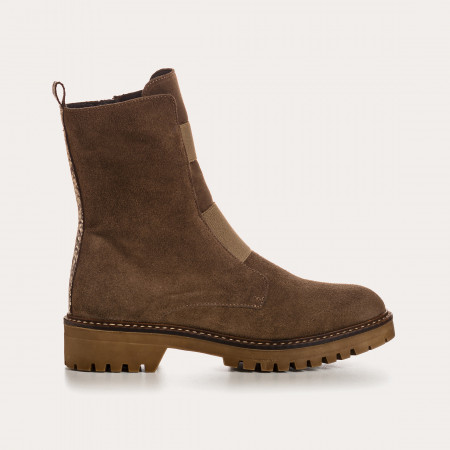 BOOTS DUSKY CUIR VELOURS