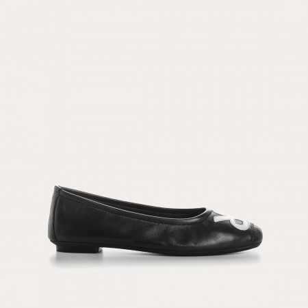 BALLERINES HOPA CUIR/ECLAT