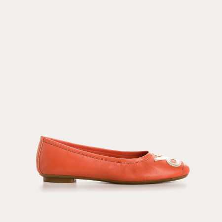 BALLERINES HOPA CUIR/ECLAT