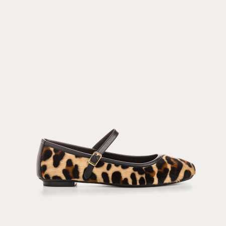 BABIES HONOR CUIR LEOPARD