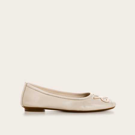 BALLERINES HOPA CUIR/ECLAT