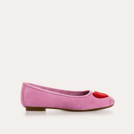 BALLERINES HOLOVE CUIR VELOURS