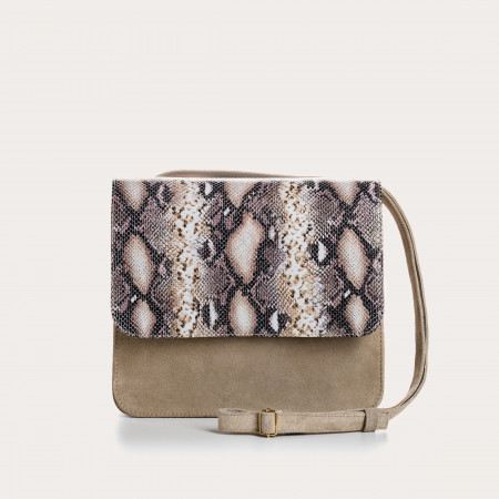 SAC CLEO CUIR VELOURS/PYTHON